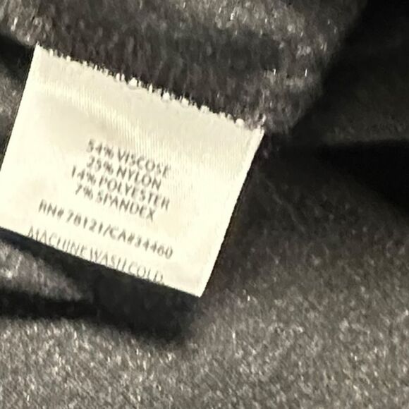 EILEEN FISHER Women’s Charcoal Gray Melanged Viscose Stretch Ponte Pants Size La - Picture 4 of 6